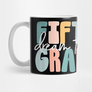 Retro Fifth Grade Dream Team Groovy Teacher Back to School Mug